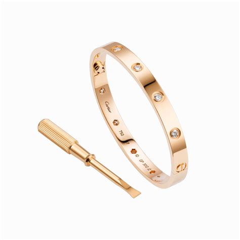 cartier bracelet love diamond|cartier love bracelet with screwdriver.